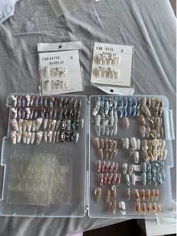 Press-On Nail Bundle – 15+ Beautiful Sets (Mostly New, Size S)