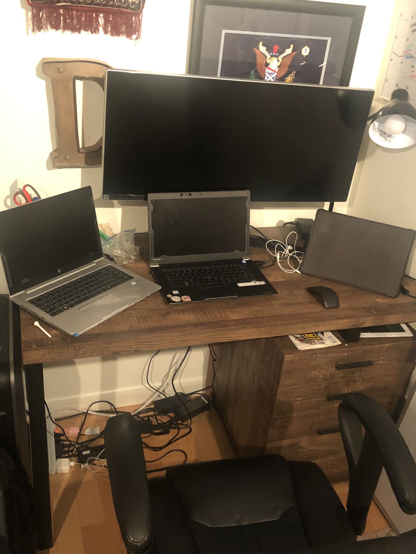 Credenza computer desk. NEW