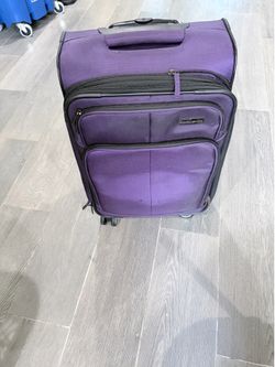 Purple Samsonite Carry-On Luggage