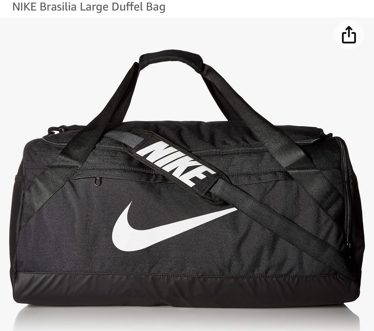 Nike Brasilia  2 Large Duffle Bags & 1 Medium Black 