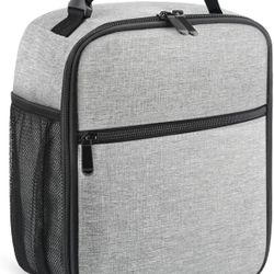 👜 Brand‑New Reusable Insulated Lunch Bag – Men/Women (Grey)