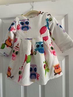 New  dress fits up to 2 years old ! 100% Cotton