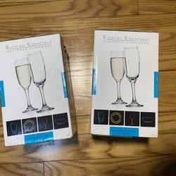 Champagne Flutes Set of 8 - 6.75Oz Champagne Glasses for Parties, Weddings… $6 