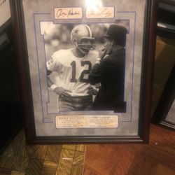 Dallas Cowboys Staubach, Landry Frame