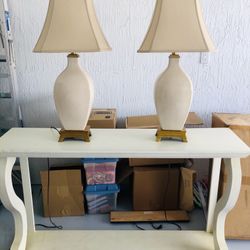 Cream End table 
