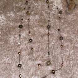 Silver And Gold Necklace 