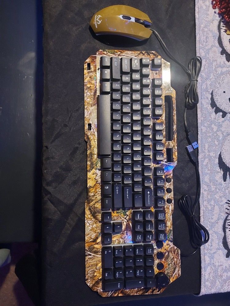 real tree gaming keyboard and mouse