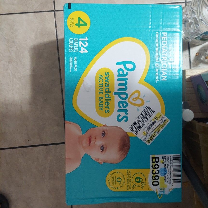 New Pampers Size 4