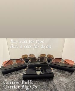 Cartier Buffs & Cartier Big C Glasses