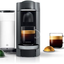 Nespresso Vertuo Plus Coffee and Espresso Maker by De'Longhi, Titan