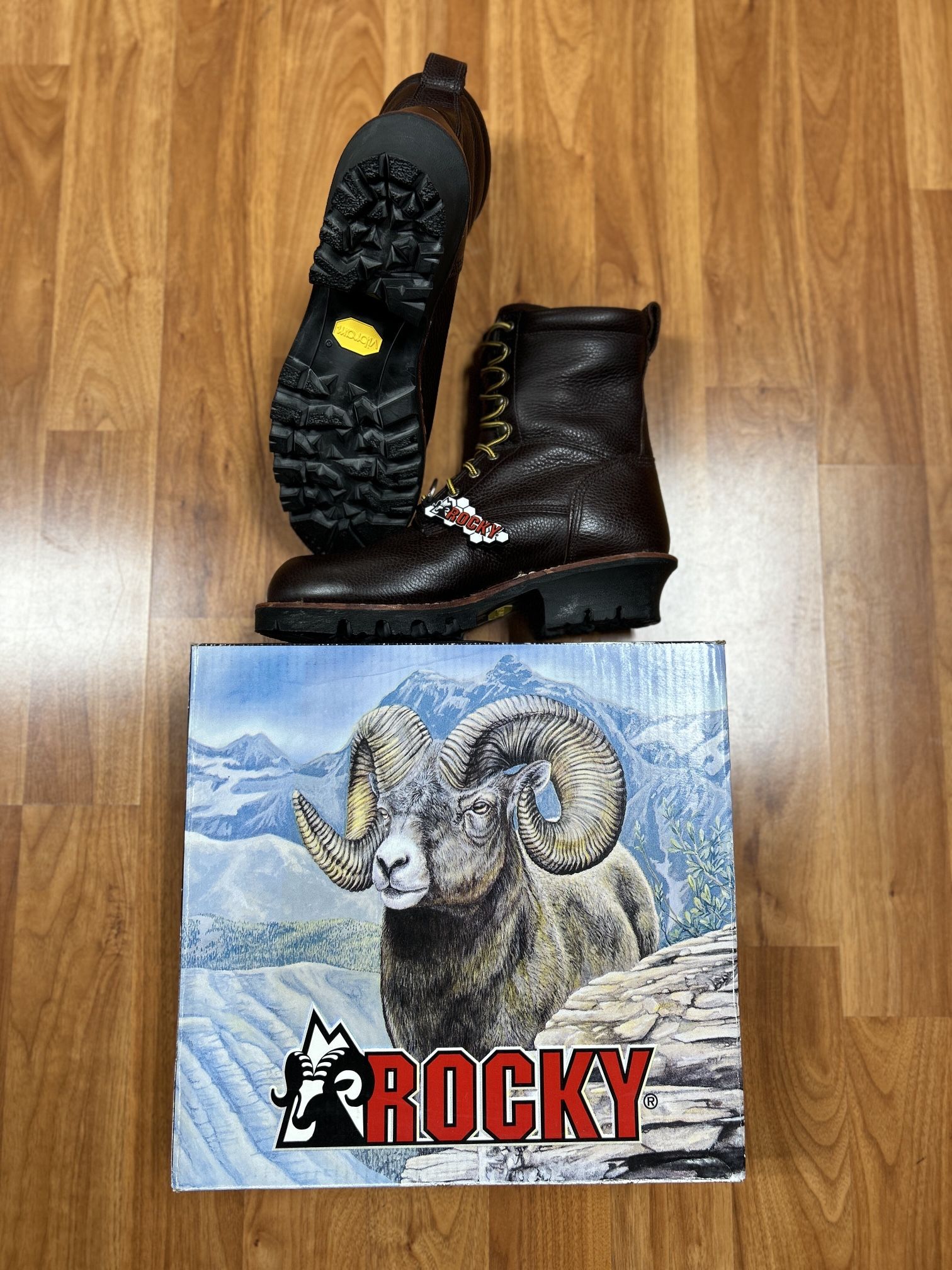 ROCKY BRAND WORK BOOTS 9” GREAT OAK LOGGER SIZE 12