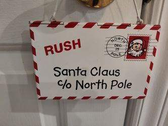 Metal Hanging Envelope for Santa Letters