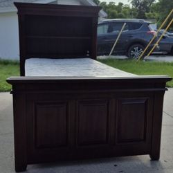 Mahogany Wooden TWIN Bedframe 