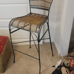 Wrought Iron Counter Height Chair