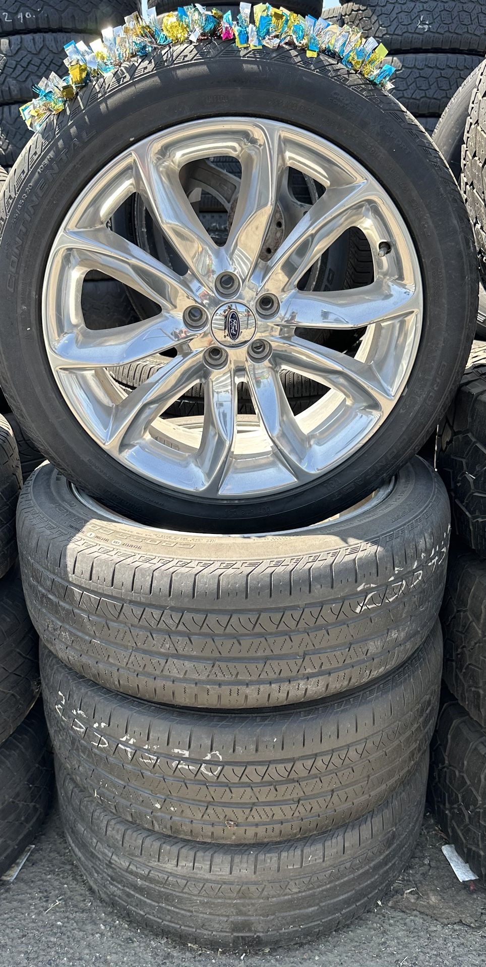 20” Ford Wheels 5x4.5 Tires Included
