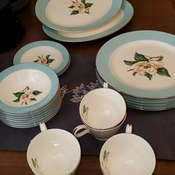 Vintage China-Turqoise Pattern