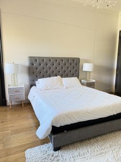 Nightstand With Lamp 