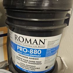Roman PRO-880 Ultra Clear Strippable High Strength Starch Ultra Clear Wallpaper Adhesive