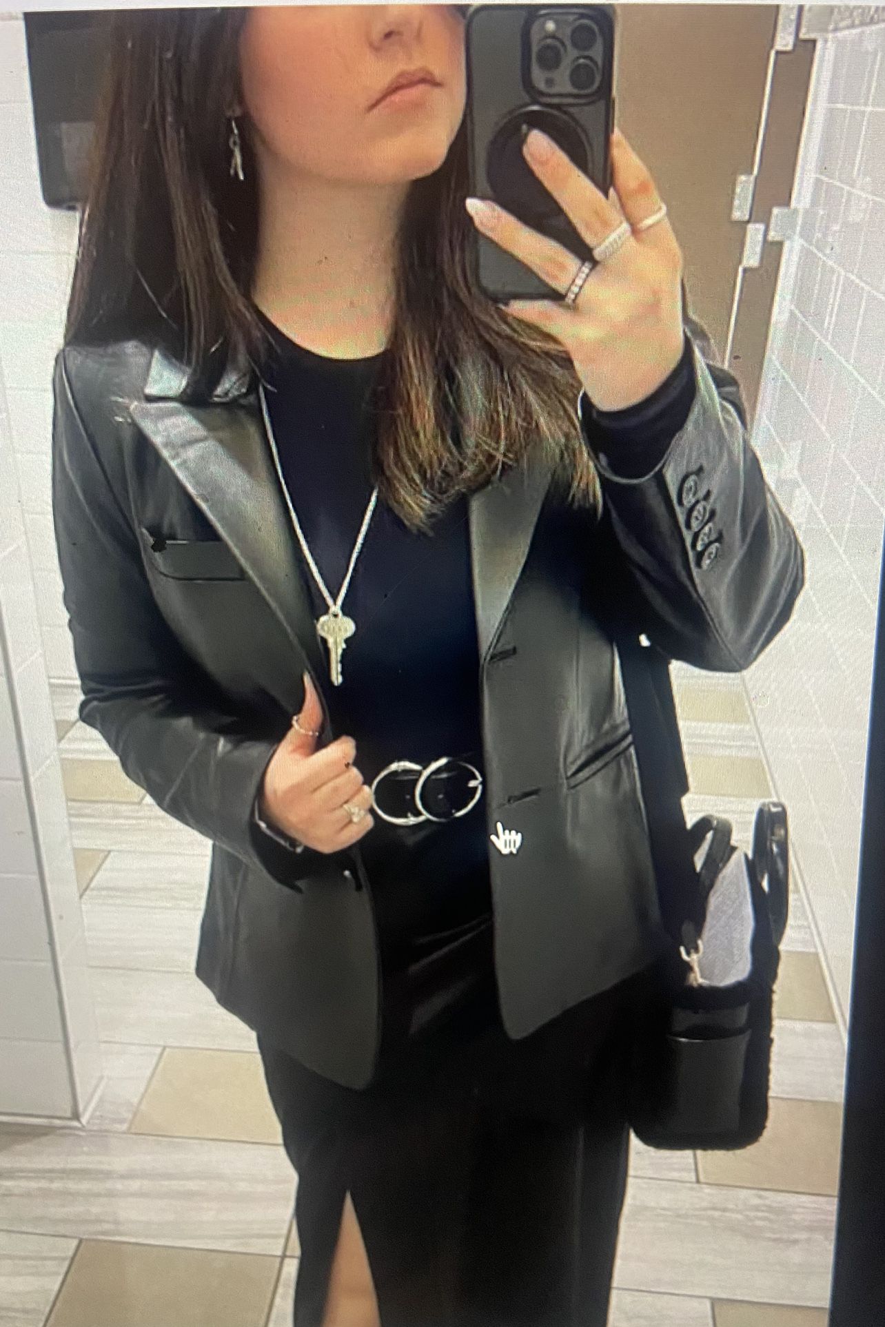 Genuin Lamb Leather Jacket For Women Size Small