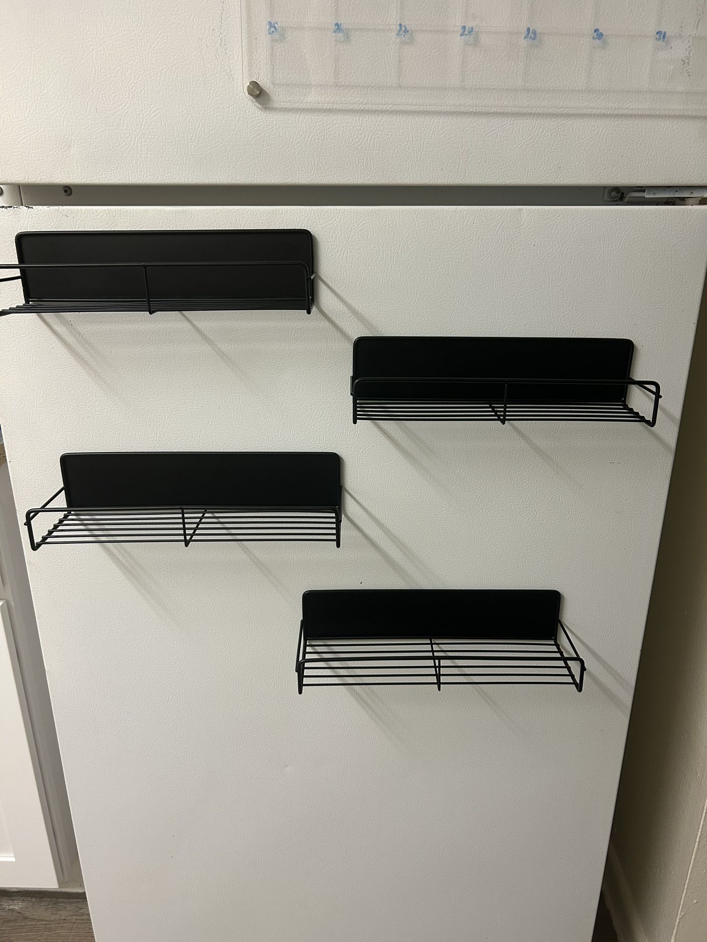4 Pack Magnetic Spice Rack for Refrigerator,