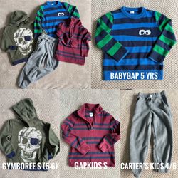 Kids’ Hoodie, Sweater, Long Sleeve Quarter Zip and Sweatpants Bundle (5-6)