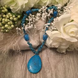 Blue and Turquoise Necklace