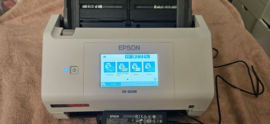 Epson RapidReceipt RR-600W Wireless Desktop Color Two-Sided Receipt Scanner