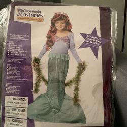 Mermaid  Girls Costume Outfit 