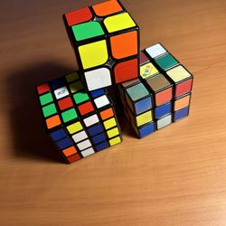 3 Rubix Cubes 