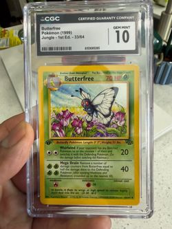 Pokemon 1999  Vintage Butterfree 1st Edition 🔥