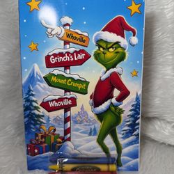 Customized The grinch Coloring book Activity kit For kids | Crayons Included 