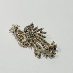 Vintage Sterling Silver 925 Marcasite Peacock Pin Brooch 1.75”. Good vintage condition, stamp 925 on back.