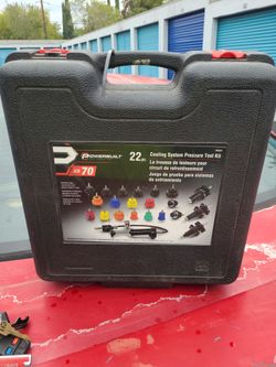 Cooling system pressuse test kit