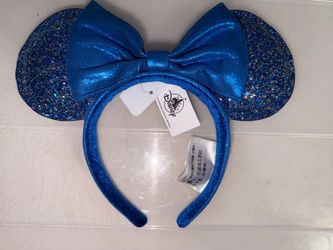 Authentic blue Disney ears