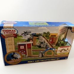 THOMAS & FRIENDS WOODEN RAILWAY 2013 PERCY AND THE LITTLE GOAT SET SEALED in BOX