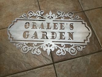 Garden sign.