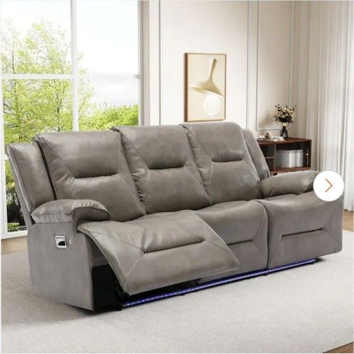3 Seater Reclining Sofa in. Gray