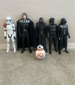 Star Wars figure set 12-13” tall some have sound/ selling as a set