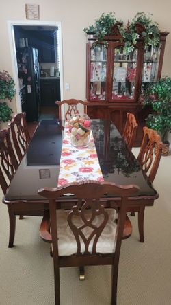 Dinning Table Set & China Cabinet