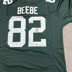 DON BEEBE Signed Autograph Custom Jersey- JSA Coa - Green Bay Packers