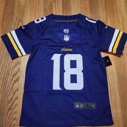 NFL Minnesota Vikings football uniform No.18 Justin Jefferson jersey