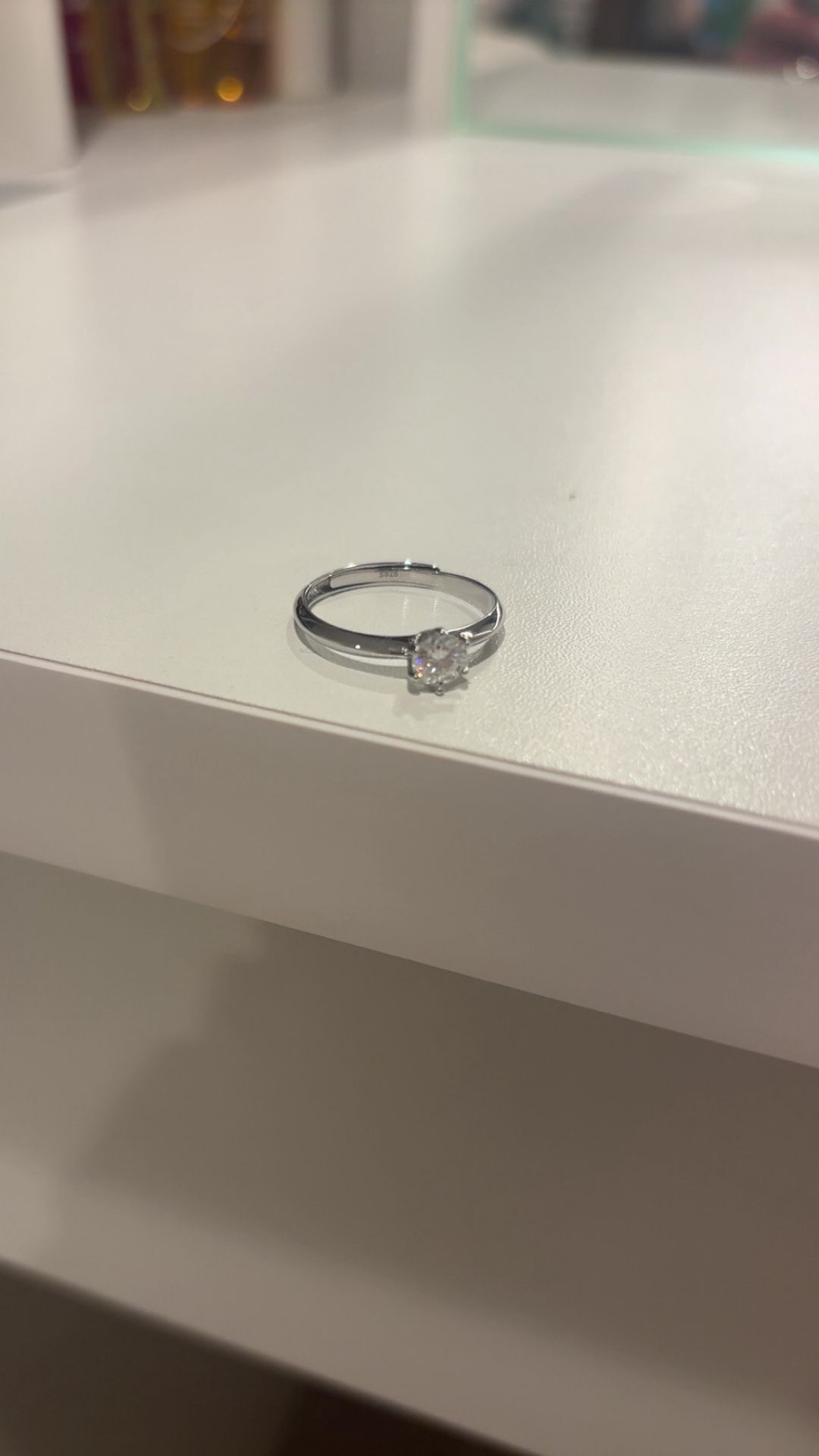 Real Diamond Silver Ring