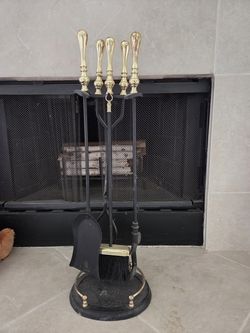 5 Piece Fireplace Set