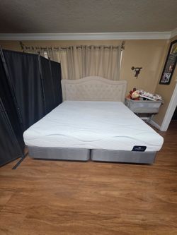 King size bed with mattress