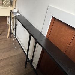 Long Sofa Table With Plugs And USB Ports