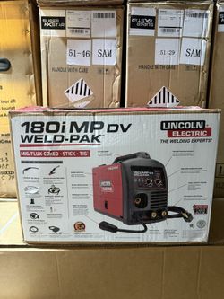 Lincoln Electric 180 Amp Weld-Pak 180i Multi-Process Stick/MIG/Flux-Core/TIG, 120V or 230V Aluminum Welder