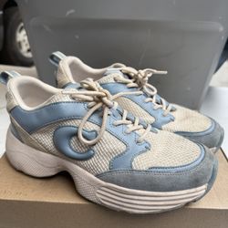 Women’s COACH Blue And White Sneakers Size 8