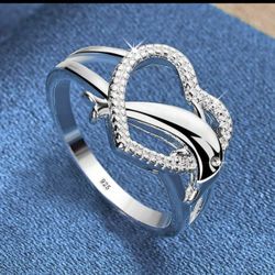 925 Stamped Sterling Silver Ring Size 8