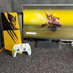 PS5 Slim 1TB Wolverine Console with Controller & Cables
