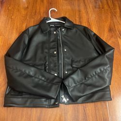 Zara LEATHER jacket 